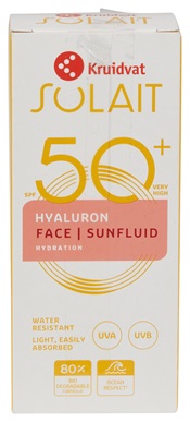 Kruidvat Solait Hyaluron Face sunfluid SPF 50+